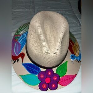 Colorful Hand-Painted Fedora Hat
